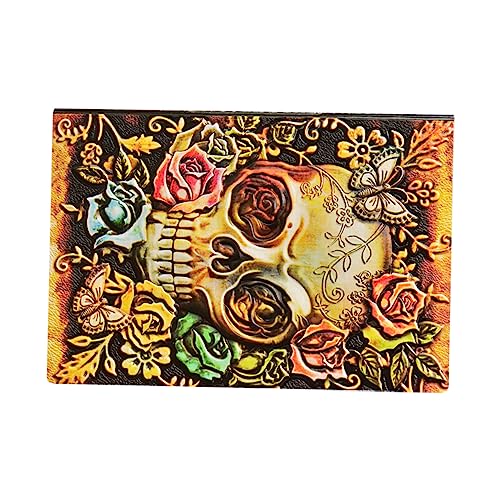 Operitacx Cuaderno De Halloween Relleno De Bolsas De Halloween Lindo Diario El Cuaderno De Oficina Accesorios De Halloween Decoración De Calavera De Halloween Cuaderno De Pu