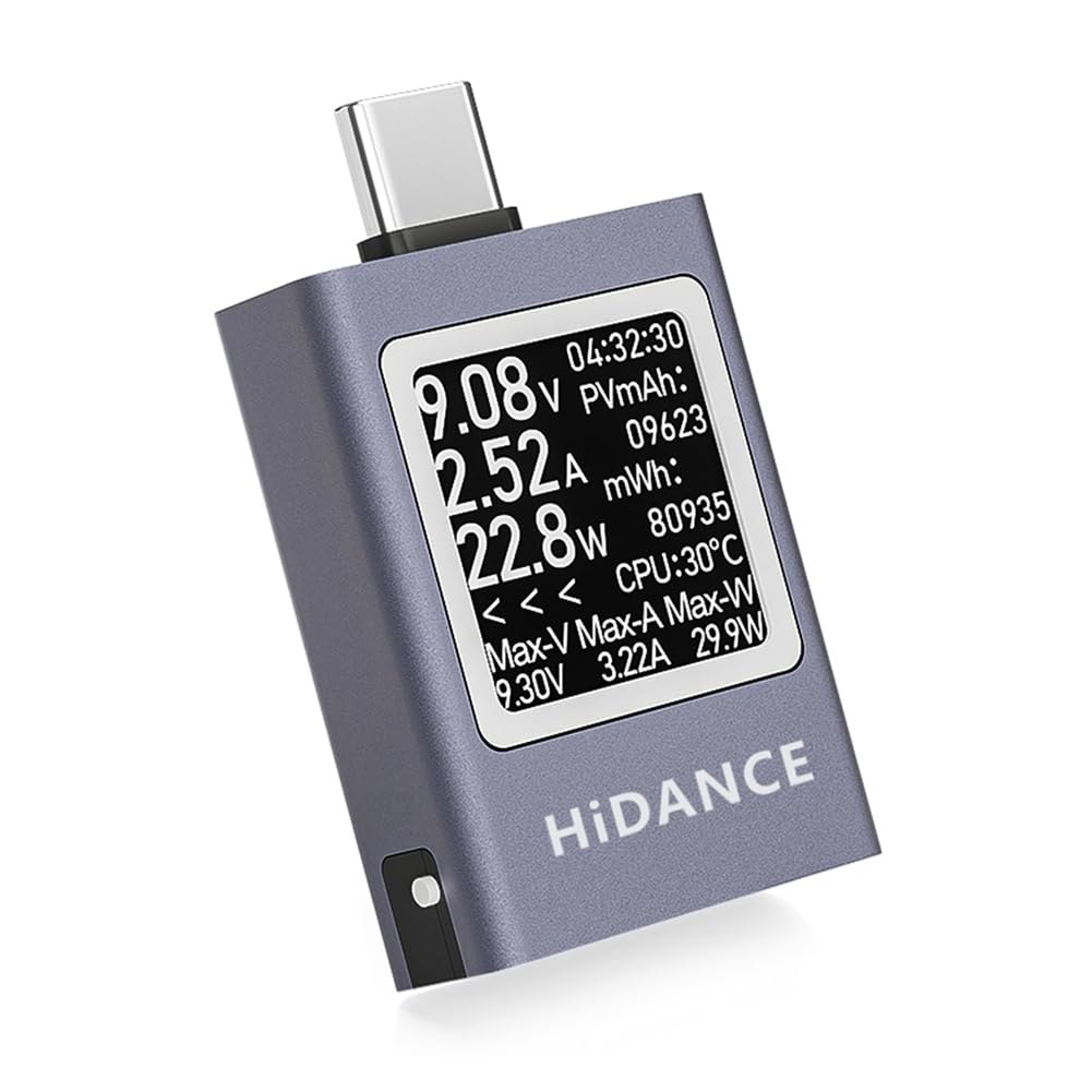 ISTOVO HDC-085C DC 4,5-50 V 0-12 A PD3.1 Multifunktions-Digitalanzeige DC-Spannung Amperemeter Leistungsmesser Typ-C-Zellenladetester