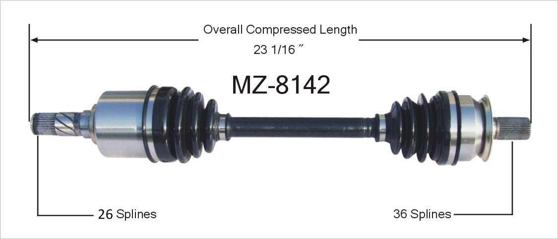Amazon.com: SurTrack MZ-8142 CV Axle Shaft : Automotive