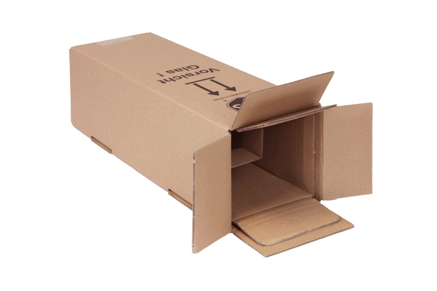 smiley pack Flaschenversandkarton 1 Flasche Weinkarton inkl. Einlage Wein Sekt PTZ DHL zertifiziert UPS 1er Flaschenkarton Weinversandkarton Hermes DPD Systema Cargo (100)
