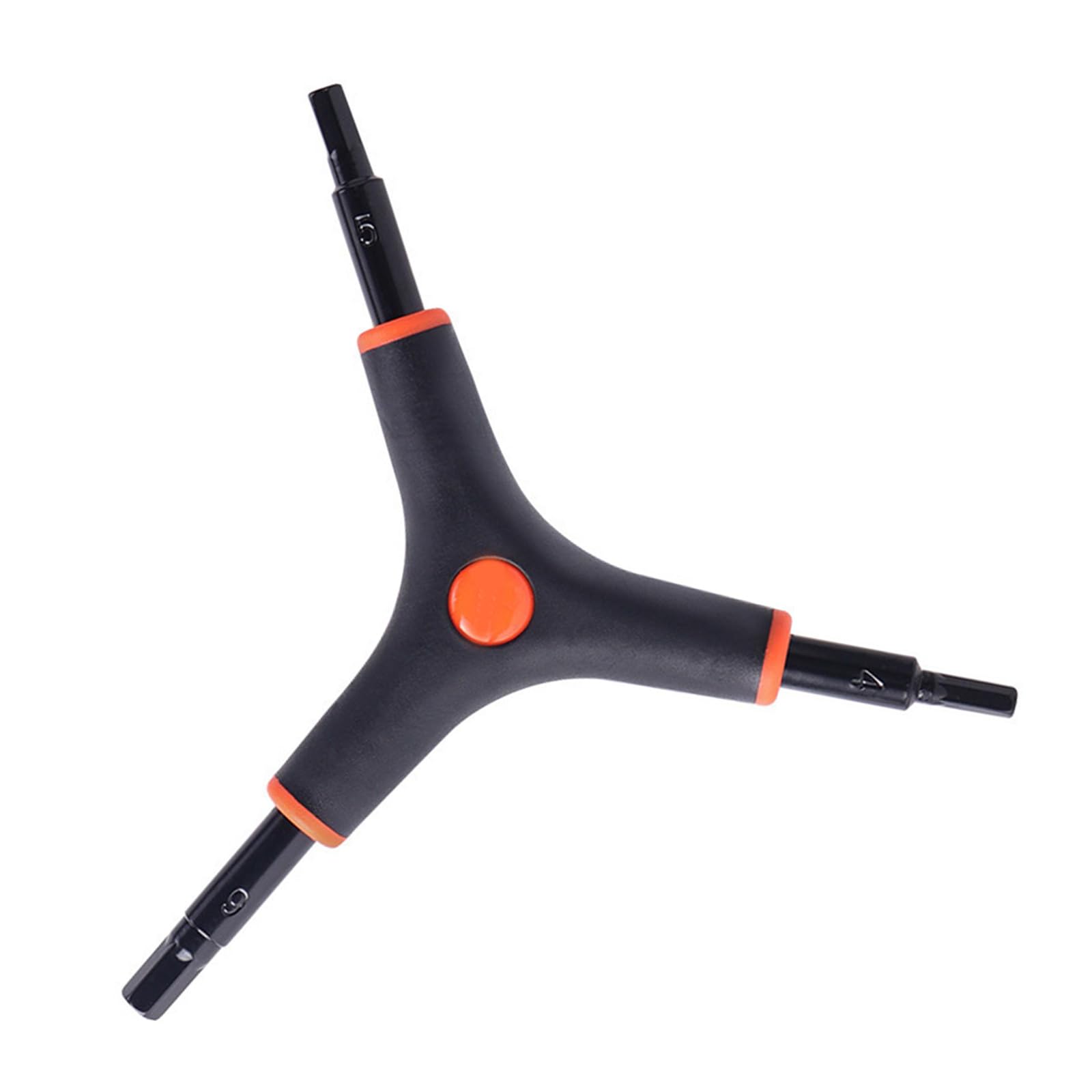 Bbajszx Multicolor Resistant Inner Hexagonal Spanner 3 Way Bike Hexagonal Service Y Type Wrench Bicycles Maintance Tool Mountain Bike Repair