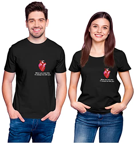 Image of Hangout Hub | Couple Tshirts | with You | Set of 2