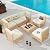 Vikiullf 7 Piece Outdoor Patio Furniture Set, PE Rattan Wicker Patio Conversation Sets, All Weather Sectional Sofa with Thick Cushion, for Garden, Poolside, Backyard