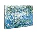 Wieco Art Water Lilies Giclee Canvas Prints Wall Art by Claude Monet Famous Oil Paintings Flowers Reproduction Modern Clsssic Landscape Artwork Picture Printed on Canvas for Home Office Decorations