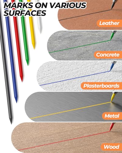 Nicpro 27 Pack Carpenter Pencils for Woodworking, Construction Mechanical Pencil with 100 Refill, Automatic Center Punch and Carbide Scribe Carpenter Tool, Construction Pencil for Carpenters Marking - Image 7