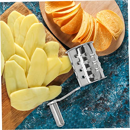 2pcs Rallador Giratorio de Acero Inoxidable para Queso miniatura 6