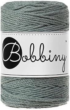 Bobbiny Baby 1.5mm 3 Ply Macrame Cord Laurel 108yds/330ft 100% Recycled Cotton