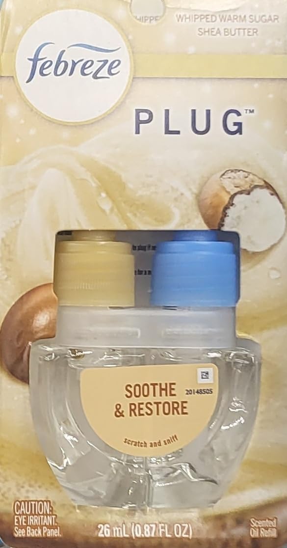 Febreze Soothe Restore 0 87 FL Oz Whipped Warm Sugar Shea Butter Beige