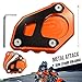 motorcycle kickstand side stand enlarger extension enlarger pate pad For KTM 1050 ADVENTURE 1190 ADVENTURE/R 2014-2019 1090 ADVENTURE/R 2016-2019 1290 SUPER ADVENTURE 2014-2016 (Orange - Black)