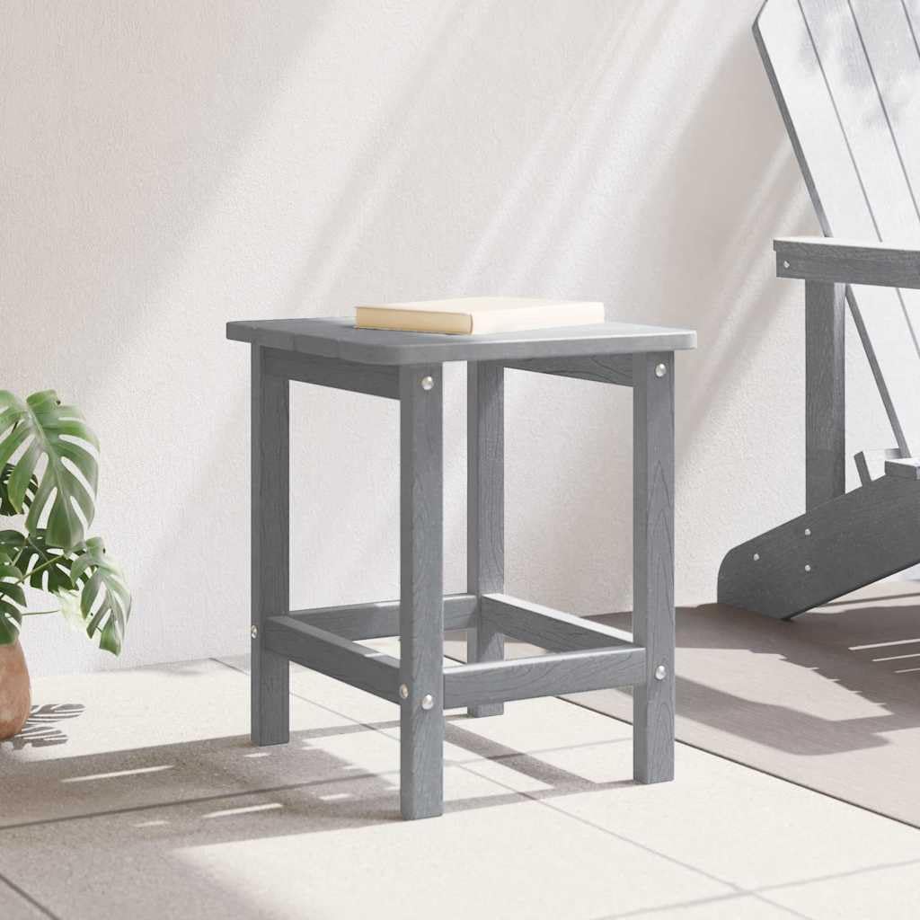 Fengshui Stolik pomocniczy jasnoszary 38 x 38 x 46 cm polietylen