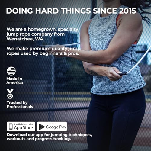 EliteSRS Cuerdas de saltar de PVC de 6 mm para fitness, cuerda de saltar ajustable para interiores y exteriores con asas irrompibles y PVC ultra duradero que no se dobla | Cuerda de saltar para - Imagen 5