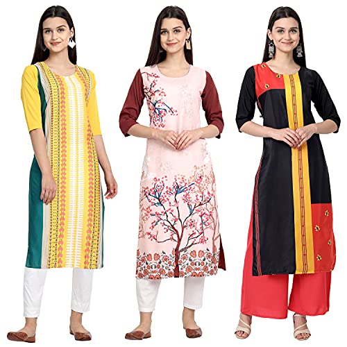 Image of Women's Crepe Straight Kurta