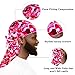 YARWAYER Durag for Men Fashion Do Rag with Long Tail Durag Breathable Bandana Hat Dreadlocks Holder Hoodie Durage Wave Cap Pink Camouflage