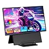 Monitor portátil de 24 pulgadas 100 Hz para el trabajo en casa, juego de oficina, 1080P FHD IPS Extensor de pantalla para laptop con soporte giratorio y VESA, extensor de monitor para computadora