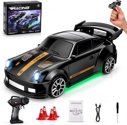 Umikk 1:64 Mini RC Drift Car mit LED-Beleuchtung Allradantrieb (Stil 3)