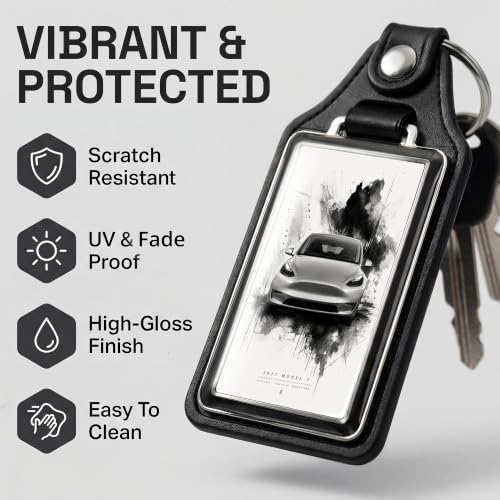 Image of Brotherhood Car Key Chain for Model Y - Classic Gift Men Women
