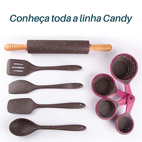 Jogo de Colheres Medidor Retratil de Silicone Cozinha