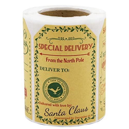 WorldBazaar Christmas Gift Tag Stickers 200pcs...