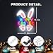 CULISER Happy Easter Neon Signs for Wall Decor, LED Bunny Egg Neon Light with USB Dimmable, Glowing Decor for Easter Party, Church, Kids Room, Home & Friend Gifts