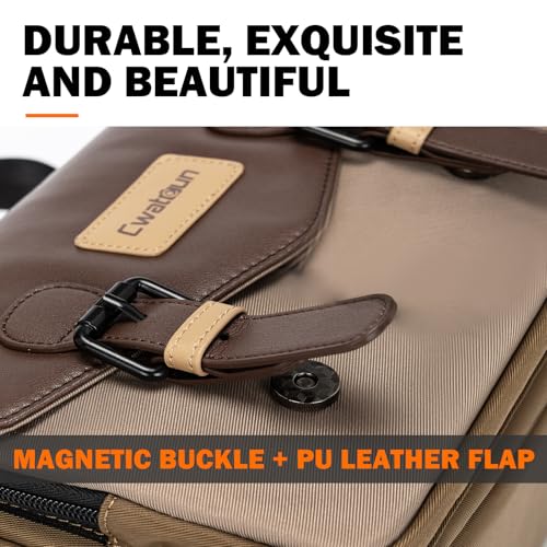 Bolso mensajero para cámara, impermeable, Brown miniatura 7