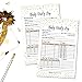Nanny Newborn Baby or Toddler Log Tracker, Daily Schedule Feeding Food Sleep Naps Activity Diaper Change Monitor Notes for Daycare, Babysitter, Caregiver, Infants and Babies, 50 Sheet Pad