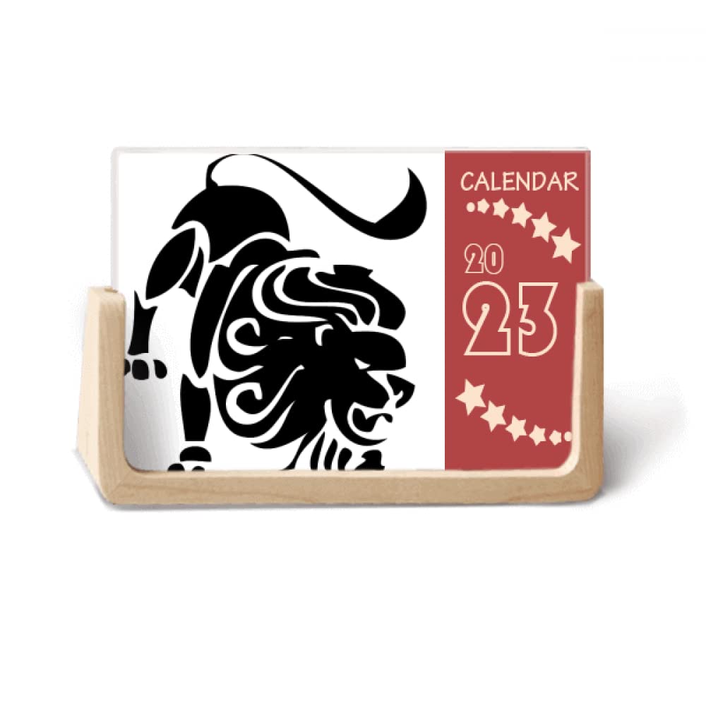 Constellation Leo Zodiac Sign Desk Calendar Desktop Decoration 2023