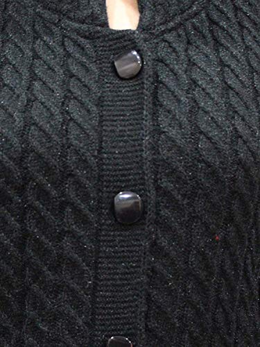 Image of HAUTEMODA Women's Wool Banded Collar Cardigan