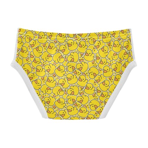 Boys' Exclusive Briefs Toddler Underwear 95% Combed Cotton Boxerbriefs 2T Yellow Duckling Pattern 112