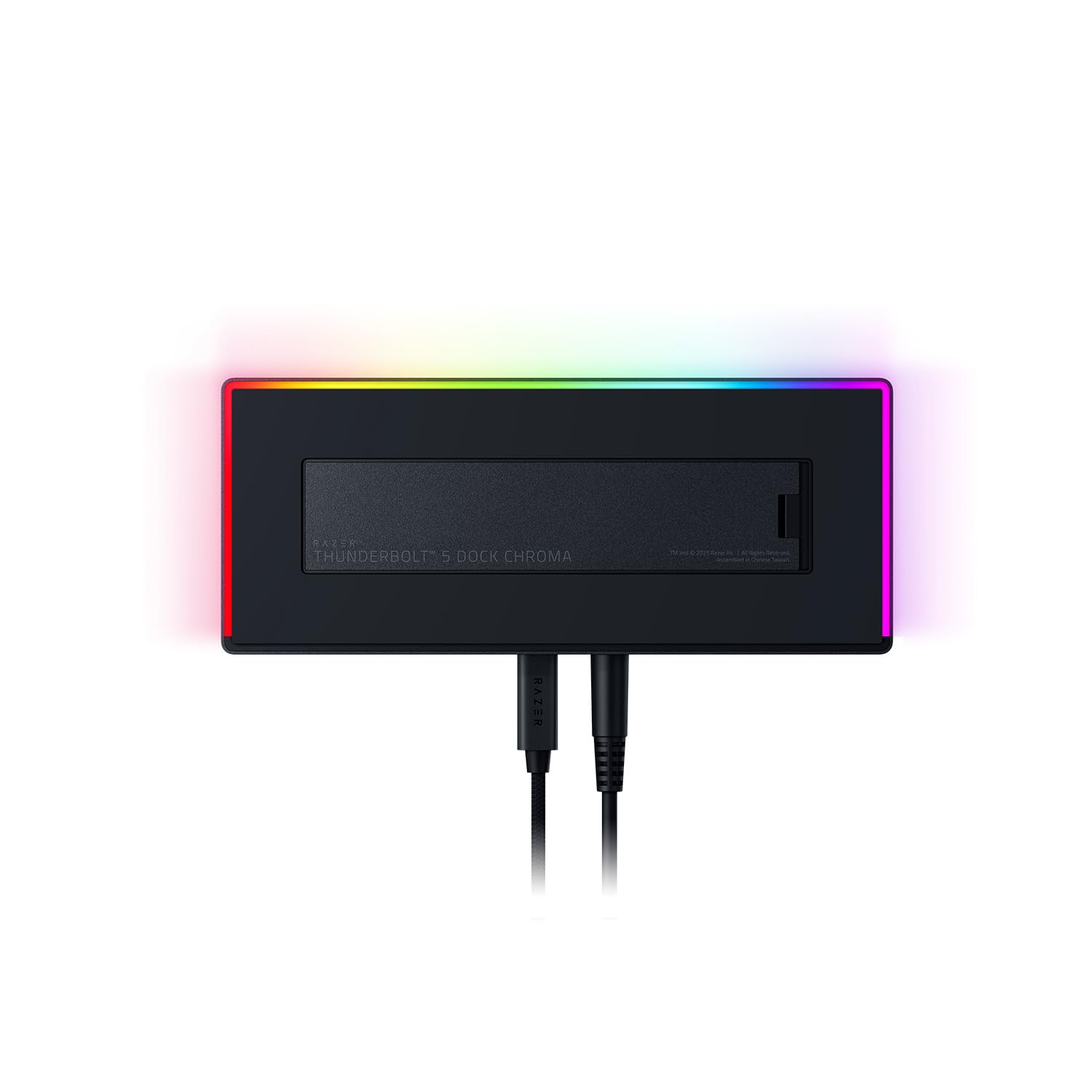 Razer Thunderbolt 5 Dock Chroma - Station d'accueil 11 Ports USB-Thunderbolt - 3X DisplayPort USB-C - Ethernet - Passthrough 140W - Carte SD/UHS - 3X USB - Extension M.2 - Prise UE - PC/Mac | Noir