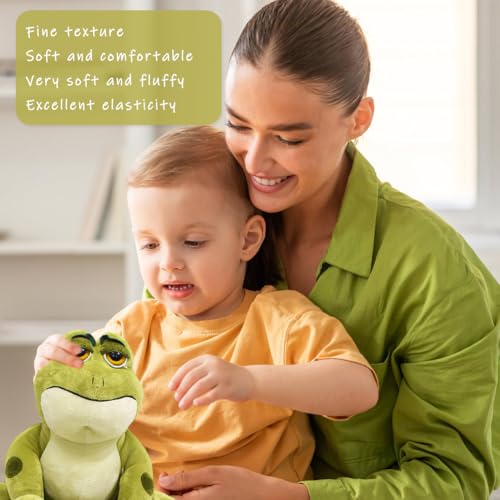 JynxtoyZeal Frosch Kuscheltier Kinder, Frog Kuscheltier Plüsch, Frog Plush Toy Stuffed Animal, Plüsch Spielzeug Geschenk für Kinder-22cm