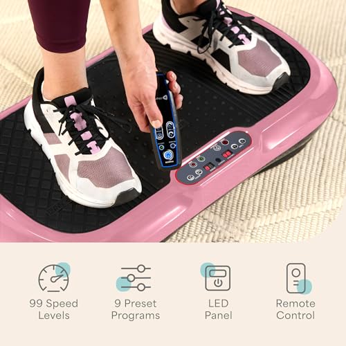 Image of Lifepro Waver Vibration Plate Exercise Machine - High-Intensity Vibration Plate for Lymphatic Drainage - Full-Body Workout Vibrating Platform with Loop Bands - Fitness Equipment for Strength & Toning