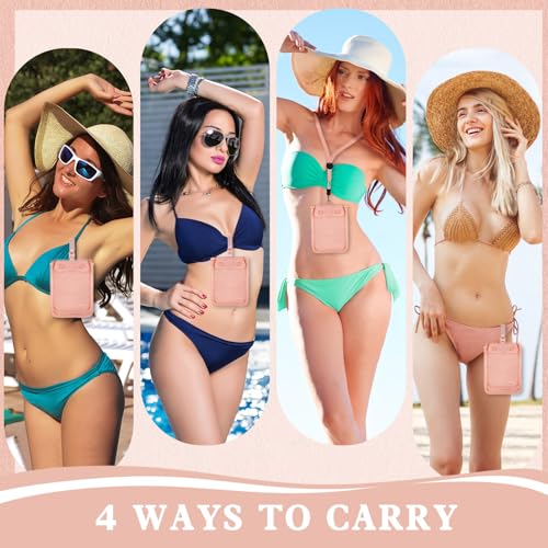 Image of YOYI YOYI Bra Wallet with Hidden Money Pouch & Secret Stash Pocket, Includes Neck Strap,RFID Blocking fabric for Secure Storage of Cash, Cards, & Valuables - Ideal for Travel & Daily Use