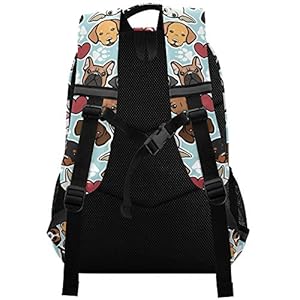   ALAZA-Cute-Dog-Print-Doodle-Animal-Backpack-Purse-for-Women-Men-Personalized-Laptop-Notebook-Tablet-School-Bag-Stylish-Casual-Daypack