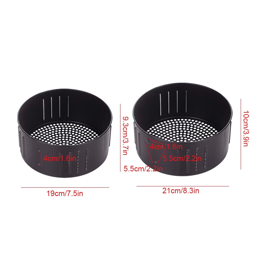 Juego de 5 cestas de repuesto compactas y prácticas, duraderas para todas las necesidades de cocción, de metal, universal, para pan, 2,6 L