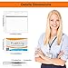 Fushing 30Pcs Clear Plastic Horizontal Name Tags Badge ID Card Holders and 30Pcs Flat Neck Lanyards with Swivel Hook