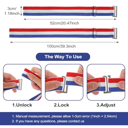 Striped Elastic Belt for Women, Adjustable Stretch Waist Belt Waistband with Flat Buckle for Jeans Pants Dress4