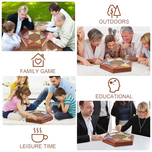 Juego de Mesa Damas Chinas de Madera 12.7 Pulgadas miniatura 6