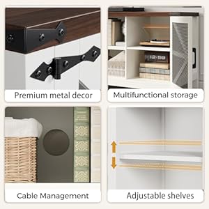 Tvstandfor70inchtvfarmhouseentertainmentcenterwithstorageandshelvesindustrialtvstandwithmeshdoorwhitetvmediaconsolecabinetfurnitureforlivingroombedroomwhite63inch Urban Country Home Decor Tv stand for 70 inch tv farmhouse entertainment center with storage and shelves industrial tv stand with mesh door white tv media console cabinet furniture for living room bedroom white 63 inch urban country home decor