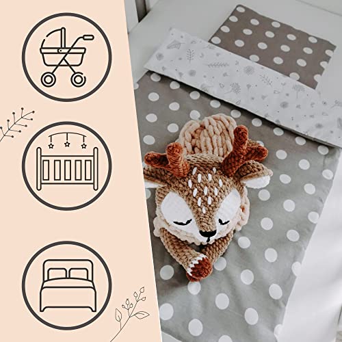 Bellochi Set Biancheria Lettino Neonato e Cuscino