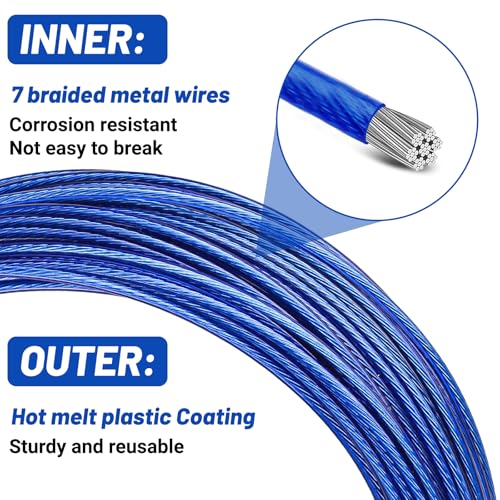 Kit de cable y trinquete para cobertor de piscina 150ft miniatura 3