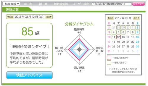 タニタ 睡眠計 スリープスキャン SL-504-WH(ホワイト) 睡眠の状態を詳しく測定