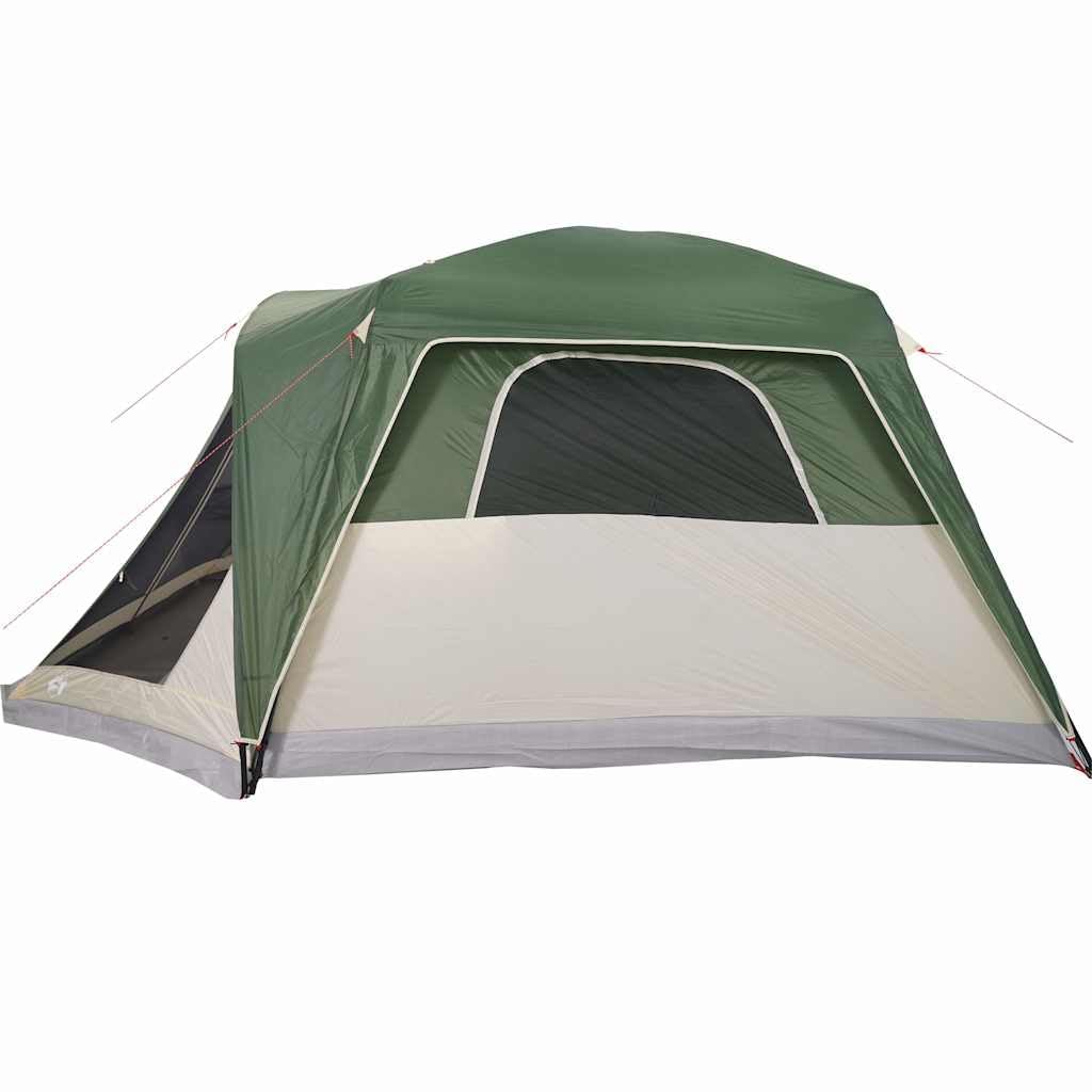 Tenda Familiare 6 Persone con Veranda, Verde