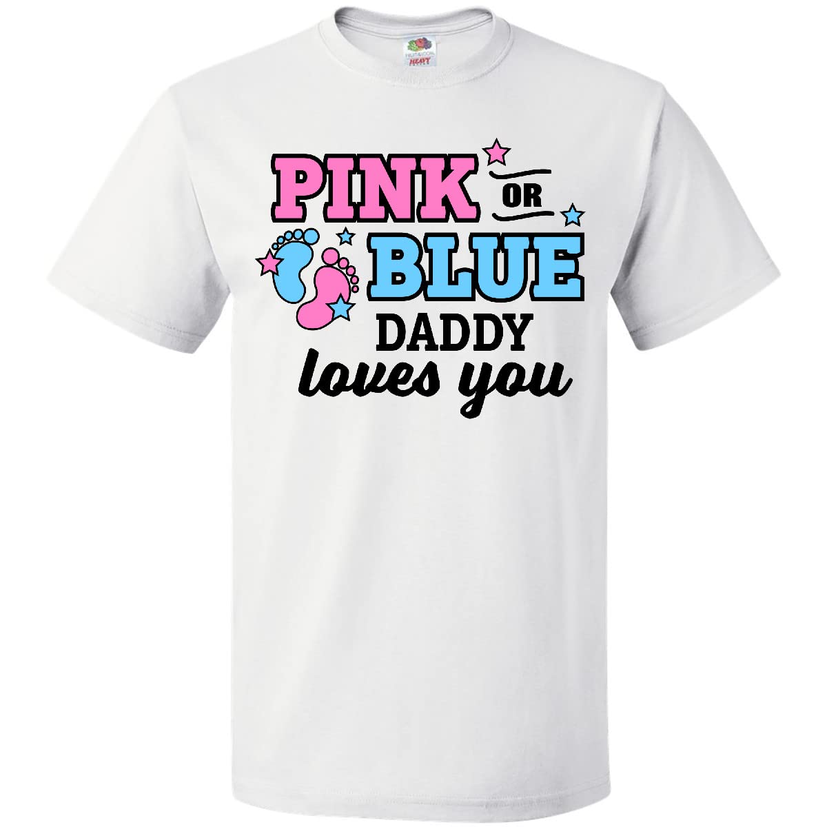 inktasticPink or Blue Daddy Loves You T-Shirt