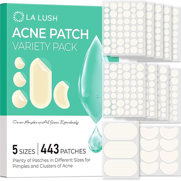 LA LUSH Pimple Patches for Face & Body 443 Hydrocolloid Acne Patches