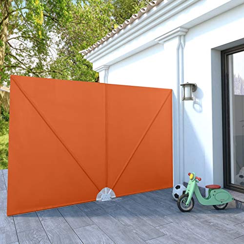 Festnight Paravent de Jardin Paravent Extérieur Pliable pour Balcon ou Jardin 300 x 200 cm Terre Cuite