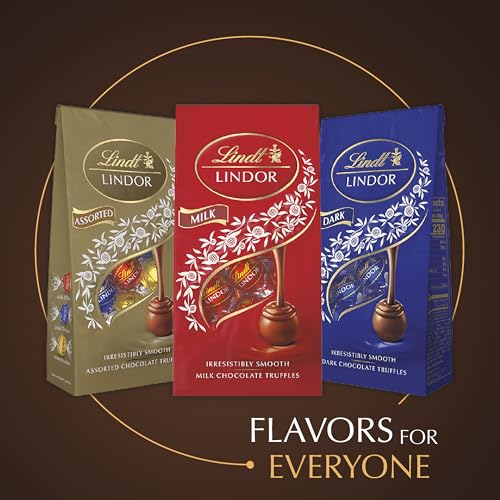 Image of Lindt LINDOR 60% Extra Dark Chocolate Truffles, Dark Chocolate Candy with Smooth, Melting Truffle Center, Great for Gift Giving, 5.1 oz. Bag (6 Pack)