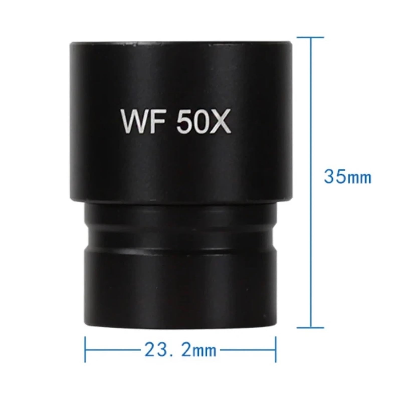 Biological Microscope Eyepiece WF50X All Metal Optical Glass Lens Interface Size 23.2mm