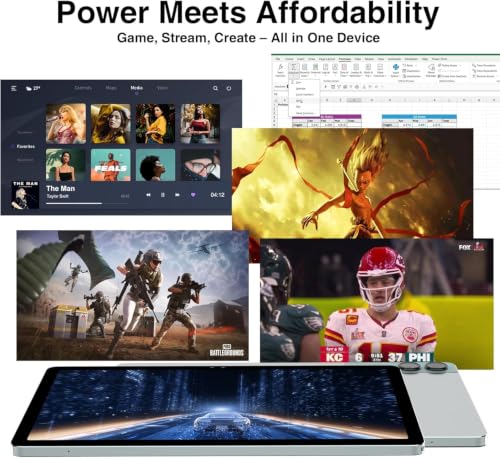 Image of 2026 11 inch Android Tablet with Gemini AI, 2-in-1 Tablet with Keyboard and Pen, 18GB RAM 128GB ROM 1TB Expand, 2K Display Octa-Core, 13MP Camera 9000mAh Battery, GPS Face ID, Quad Speakers