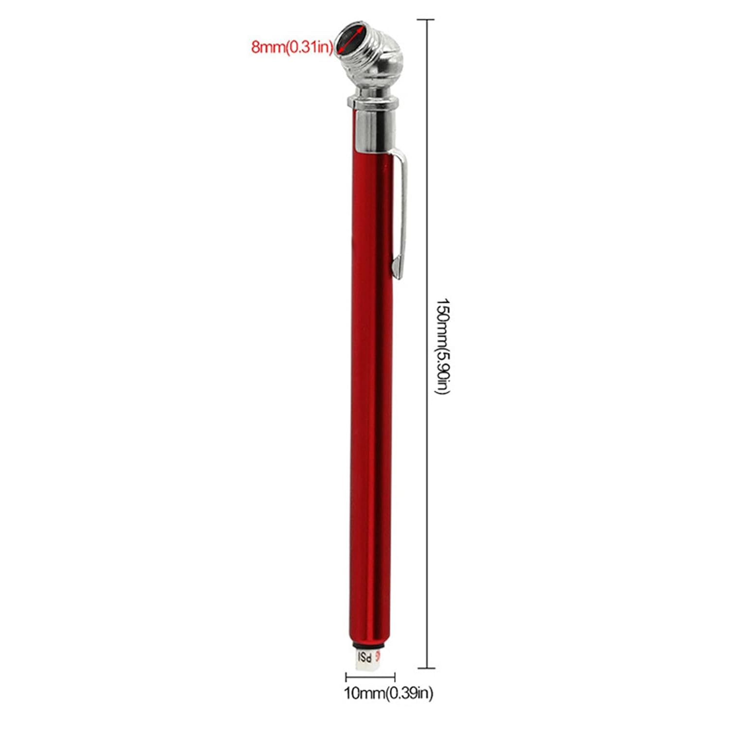 Tire Pressure Meter Hand Reader Practical Small Size for Accurate Check Pen Small Gauge Measuring Easy to Use Tool for Car Maintenance