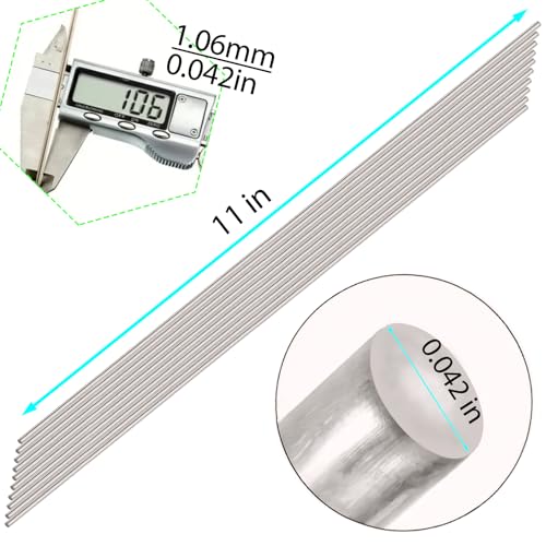 Image of 65 Sticks BCuP-5, Silver Solder 15%, Dia0.042 inchx11 inch, Map Gas Torch kit, Welding rods, Round, Solder kit, No Need Solder Flux, Silver bar for Refrigerators, Freezers Copper HVAC, & Jewelry Making.